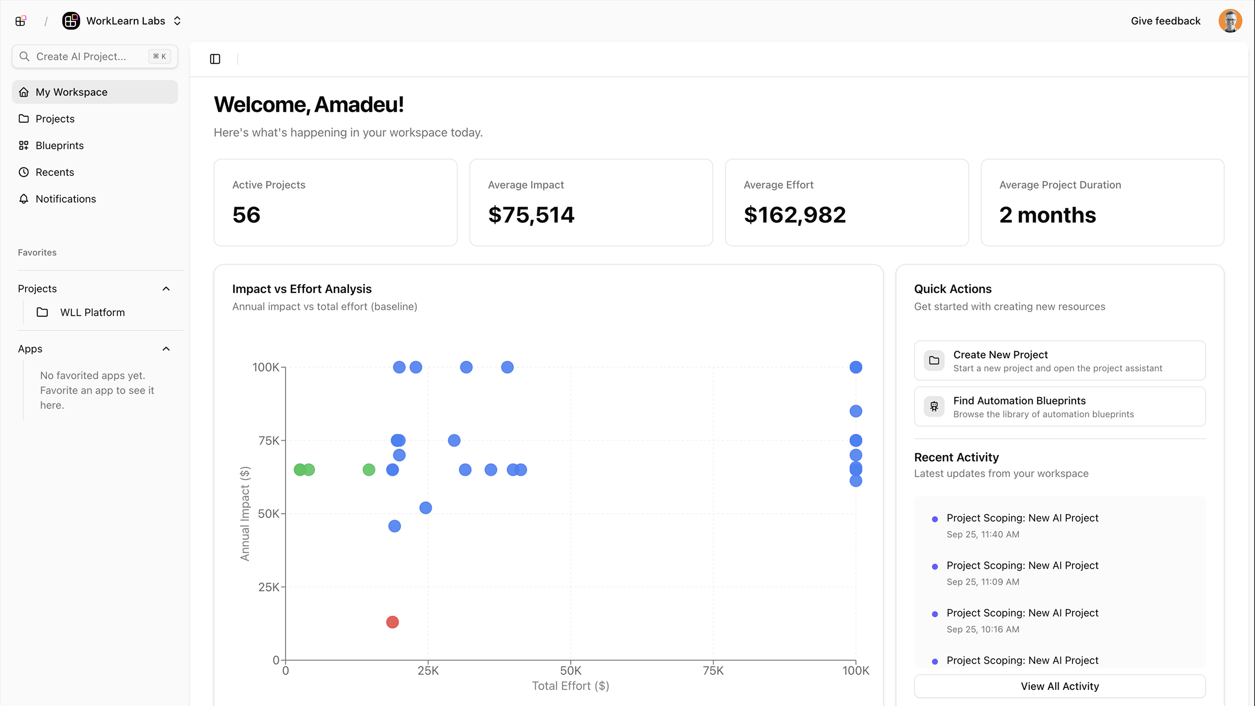 Landing page preview